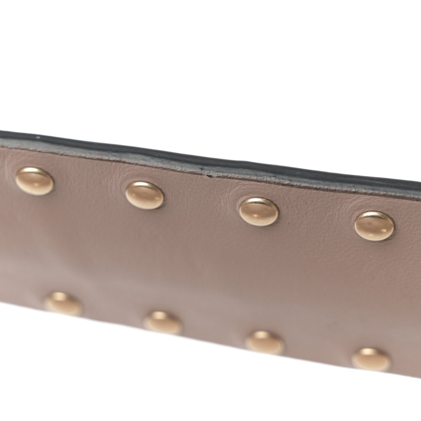 Lambskin Medium Rockstud Spike Shoulder Bag Poudre
