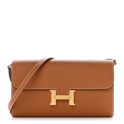 Hermes Epsom Constance Long Wallet To Go Gold 1 of 10
