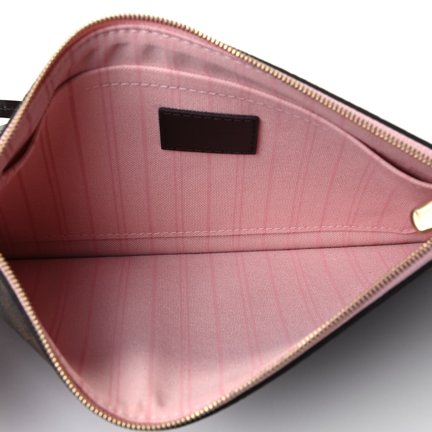 Damier Ebene Neverfull MM GM Pochette Rose Ballerine