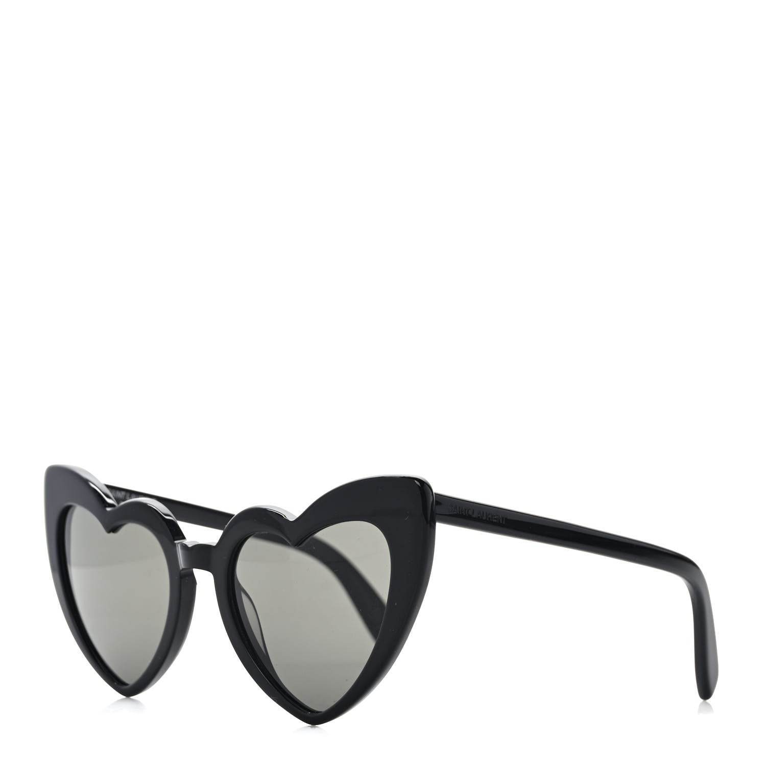 Saint Laurent Acetate Heart Frame Loulou SL181 Sunglasses Black 1 of 8