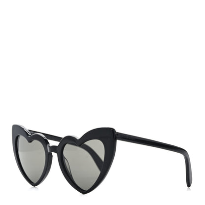Saint Laurent Acetate Heart Frame Loulou SL181 Sunglasses Black 1 of 8