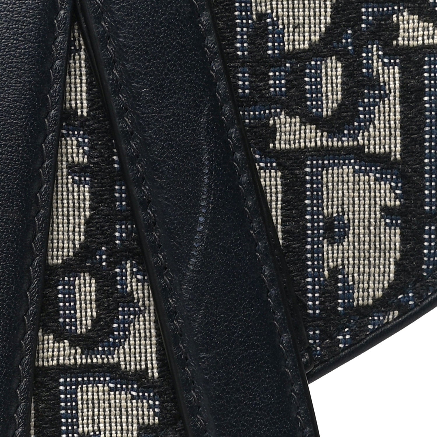 Christian Dior Oblique Saddle Belt Pouch Blue 10 of 11