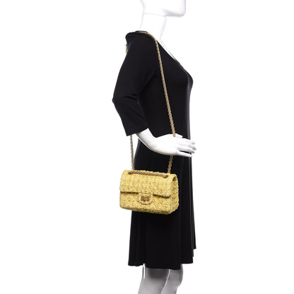 Chanel Tweed Quilted 2.55 Reissue Mini Flap Yellow 2 of 12