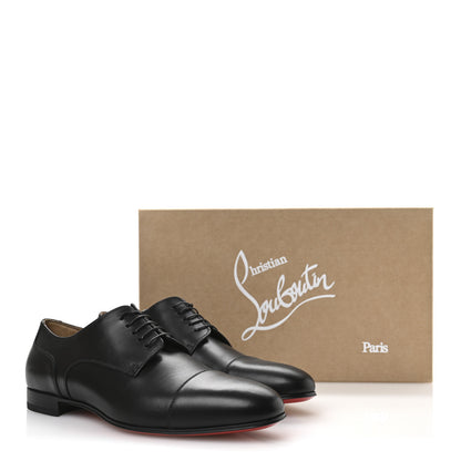 Christian Louboutin Calfskin Mens Surcity Flat Derby Oxford 42 Black 8 of 8