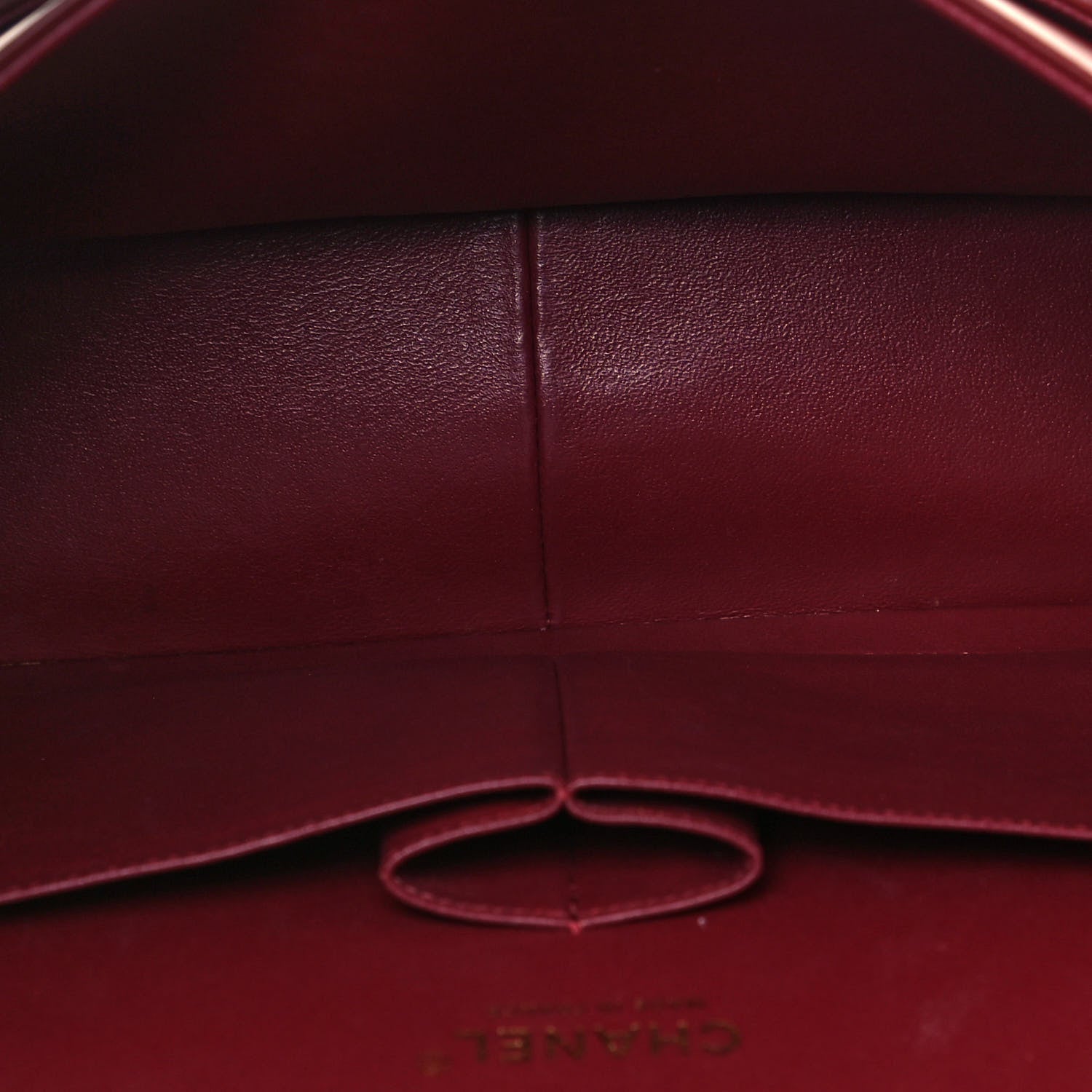 Chanel Lambskin Quilted Jumbo Double Flap Dark Red 4 of 11