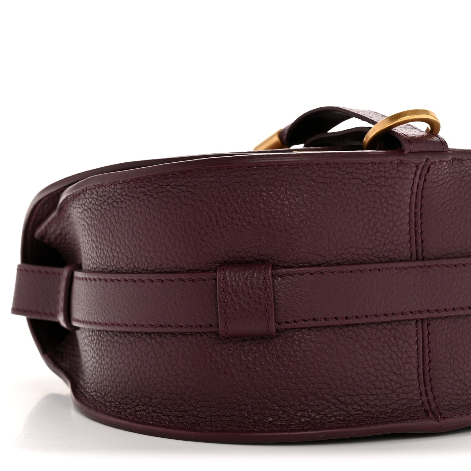 Chloe Grained Calfskin Small Marcie Saddle Bag Dimness Purple 9 of 11