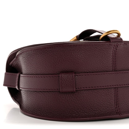 Chloe Grained Calfskin Small Marcie Saddle Bag Dimness Purple 9 of 11