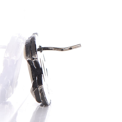Chanel Ruthenium CC Earrings White 3 of 5
