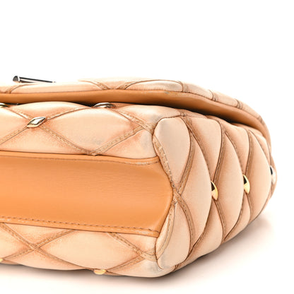 Louis Vuitton Lambskin Studded Malletage GO-14 PM Tan 10 of 14