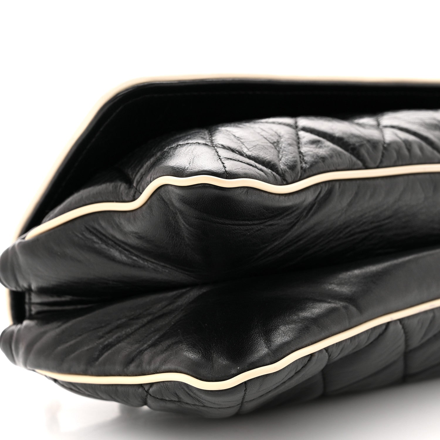 Chanel Lambskin East West Mademoiselle Flap Black 9 of 12