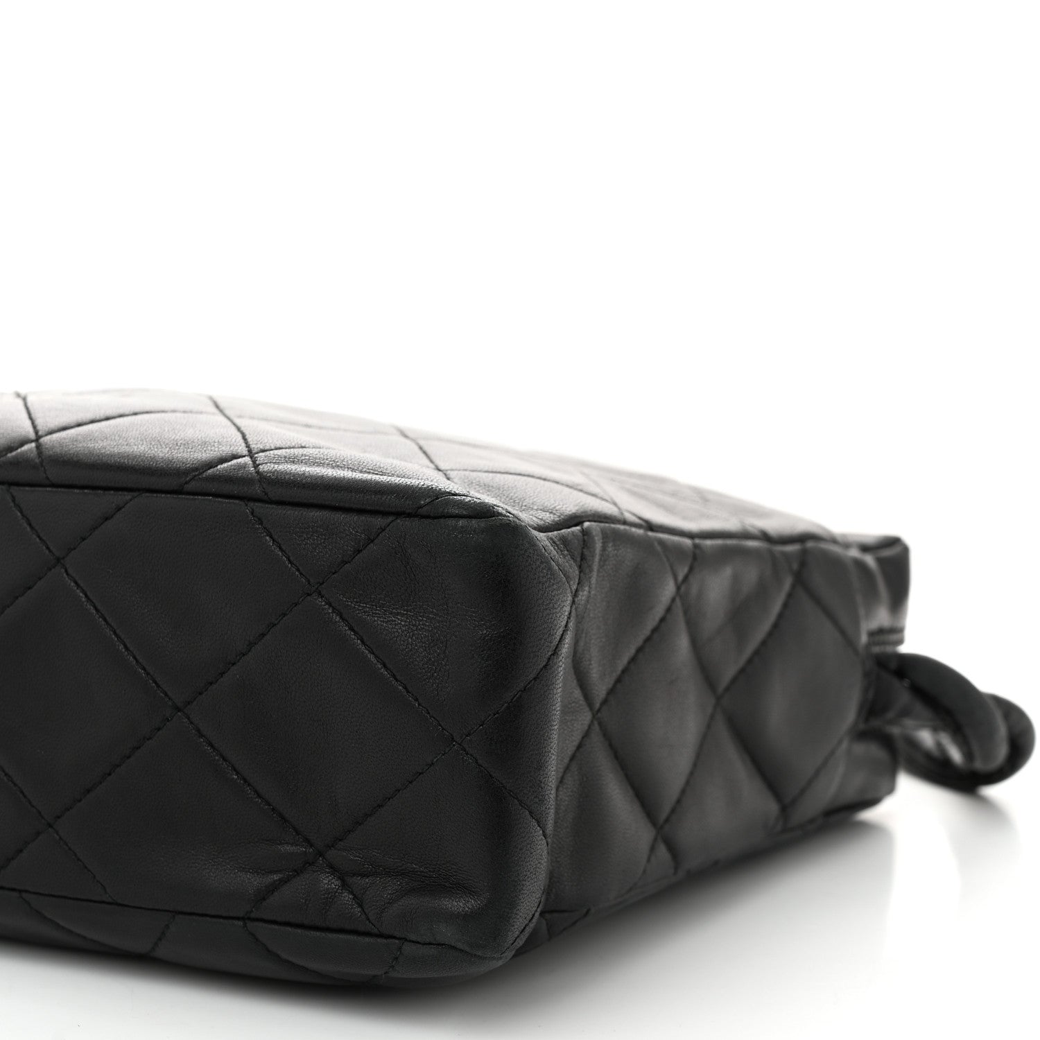 Chanel Lambskin Quilted Messenger Bag Black 11 of 11