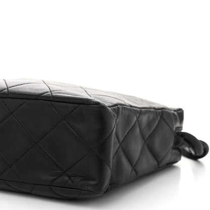 Chanel Lambskin Quilted Messenger Bag Black 11 of 11