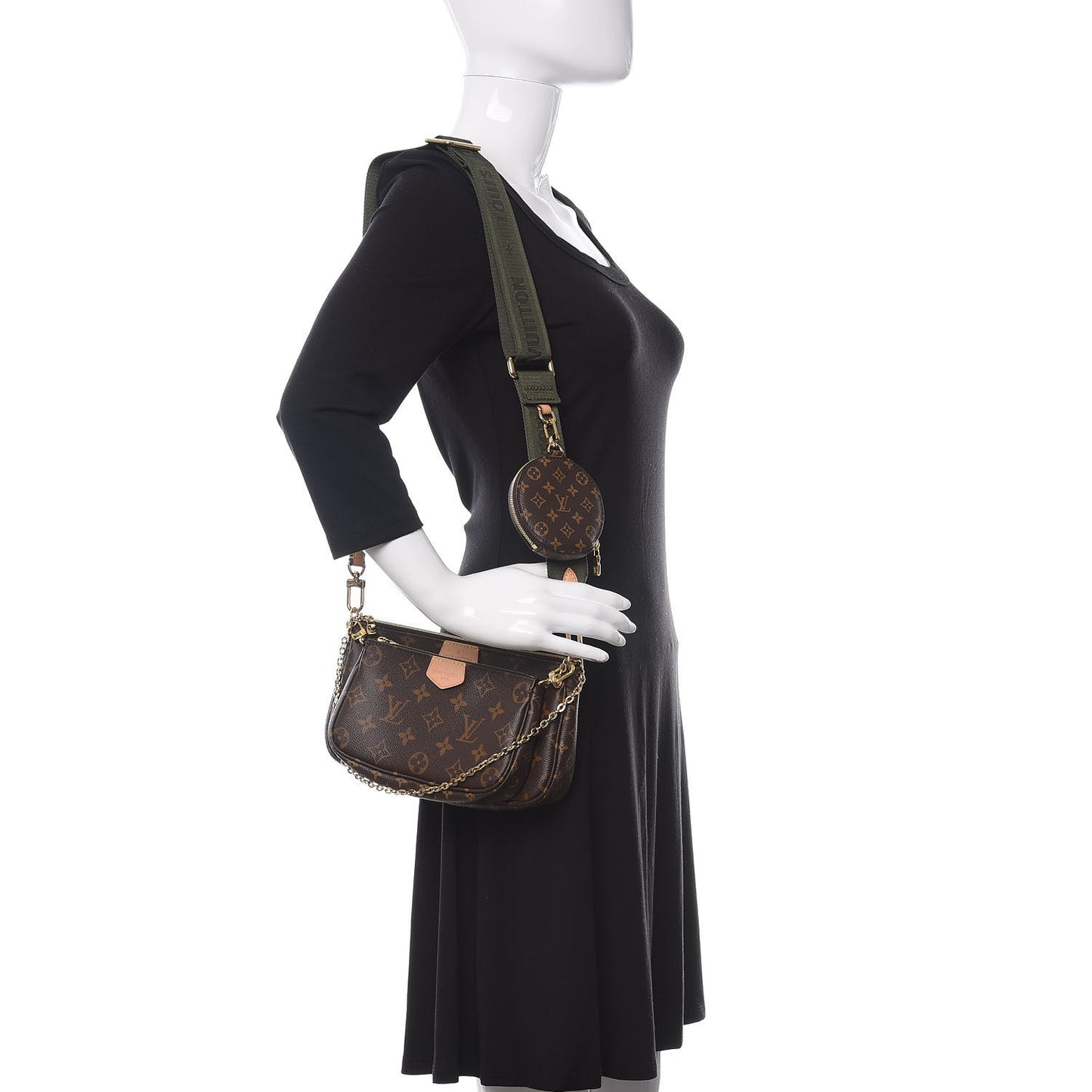 Monogram Multi Pochette Accessories Kaki