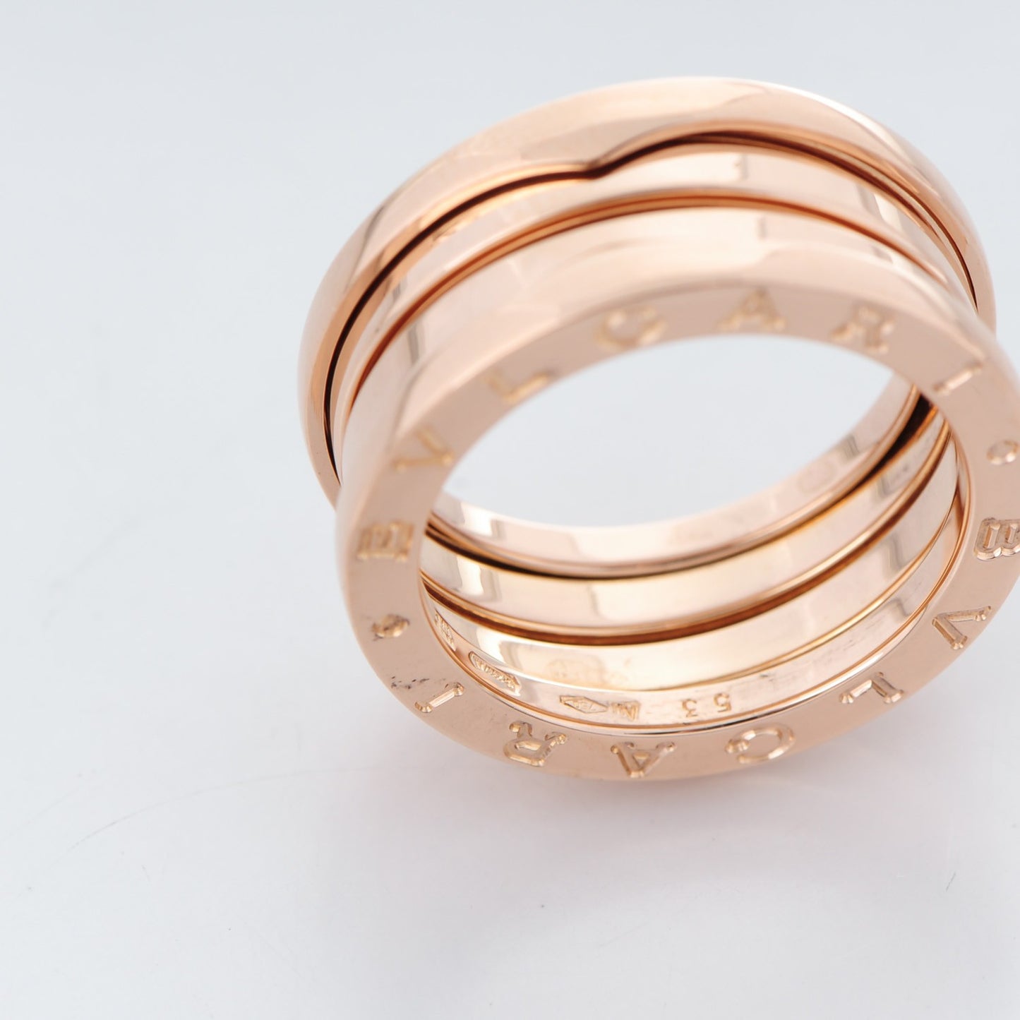 18K Rose Gold B.Zero1 Three-Band Ring 53 6.5