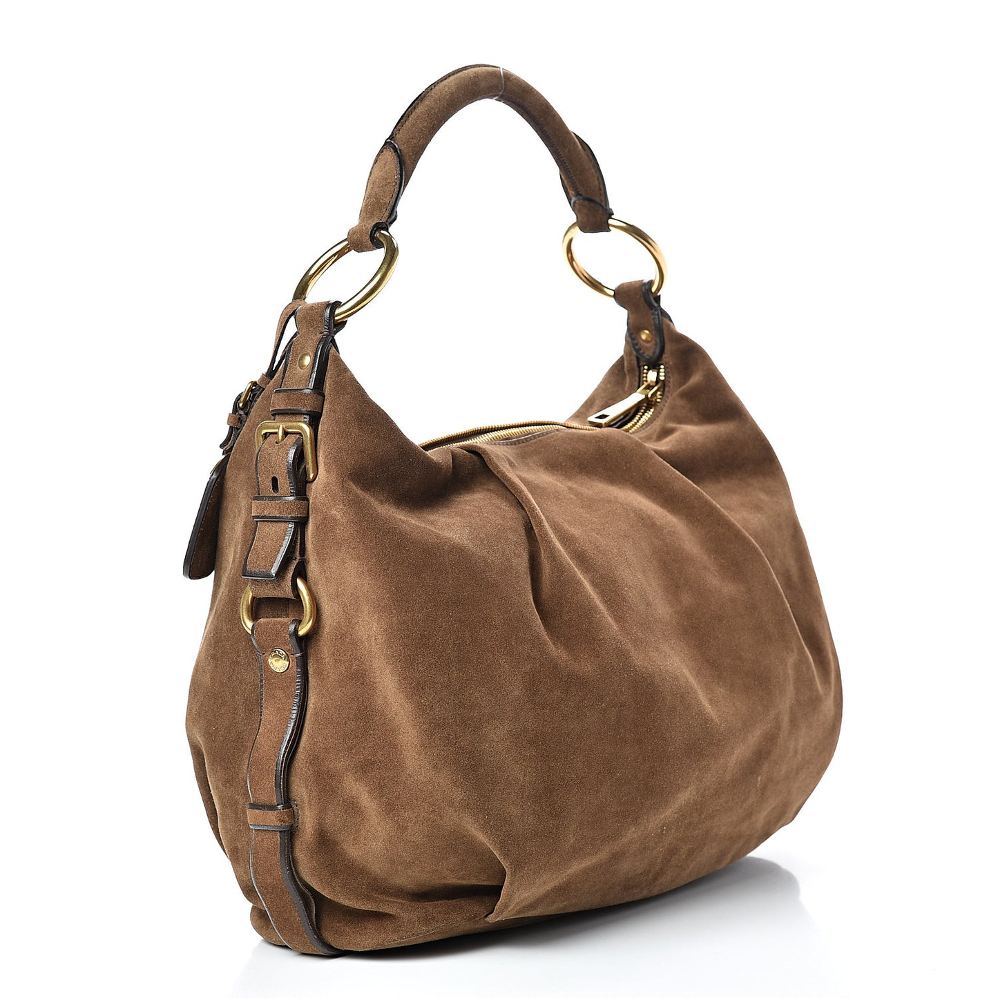 Scamosciato Suede Hobo Brown