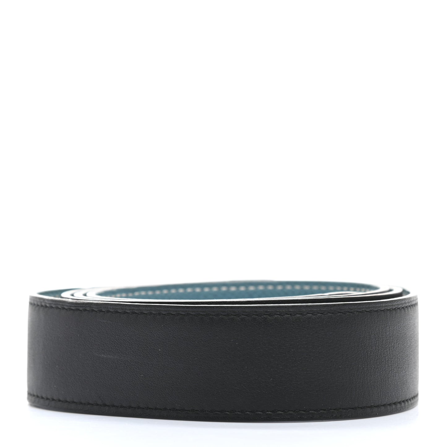 Swift Epsom 32mm H Belt Strap 100 Black Blue Jean