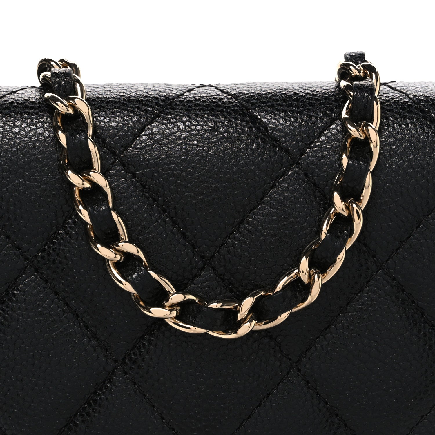 Chanel Caviar Quilted Classic Phone Holder Black 9 of 11