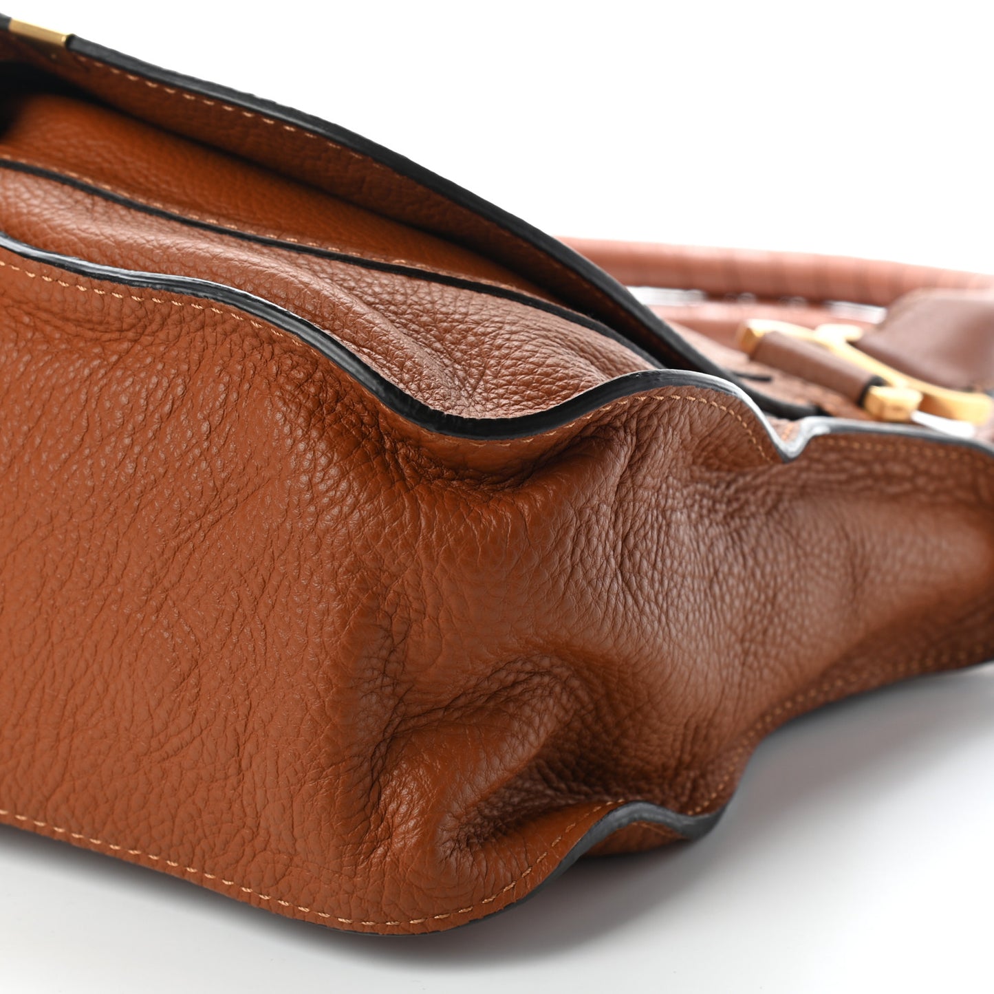 Calfskin Medium Marcie Satchel Tan