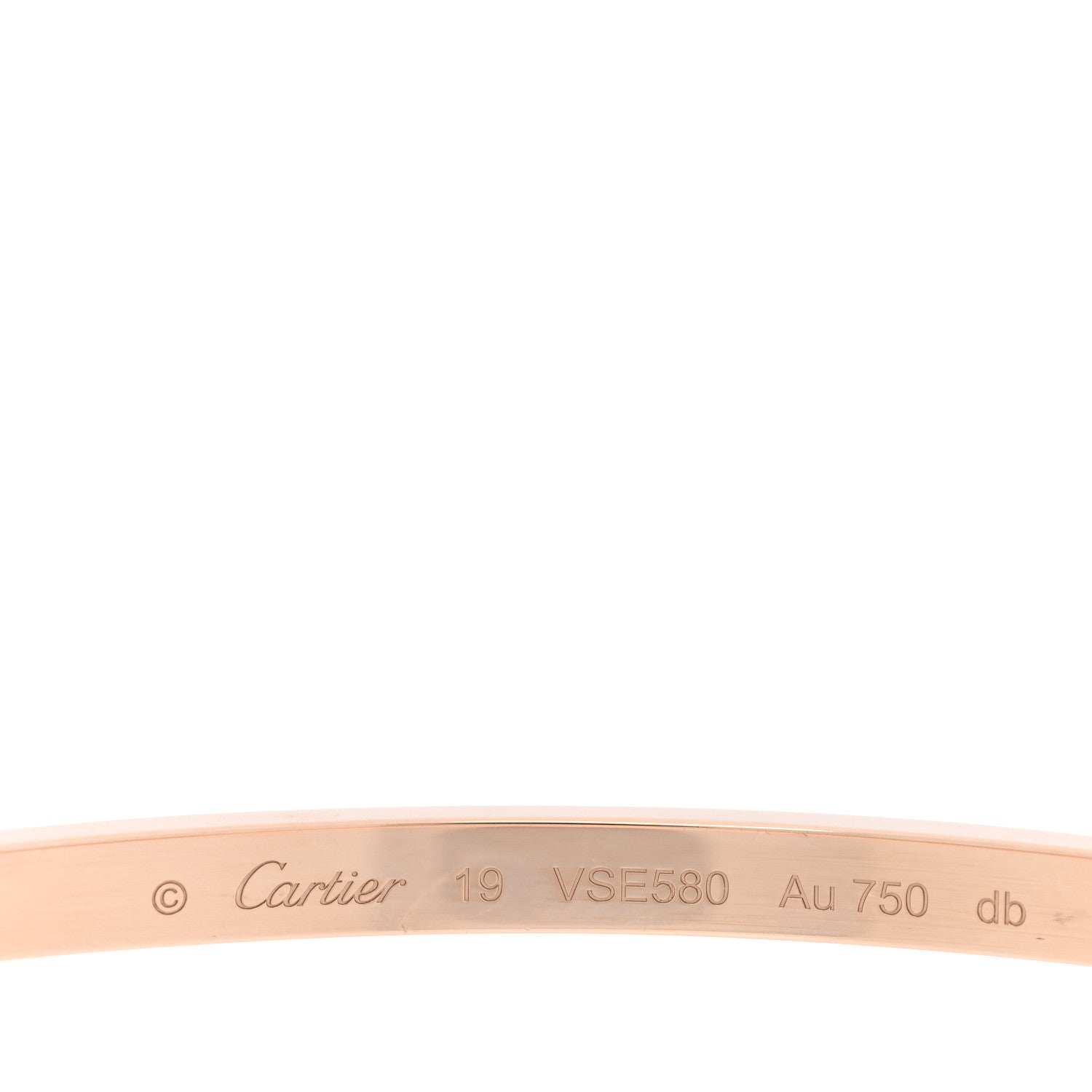 Cartier 18K Pink Gold Small LOVE Bracelet 19 3 of 6