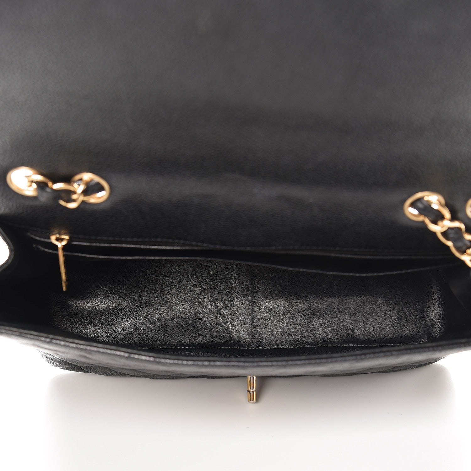 Chanel Caviar Quilted Jumbo Single Flap Black 6 of 10