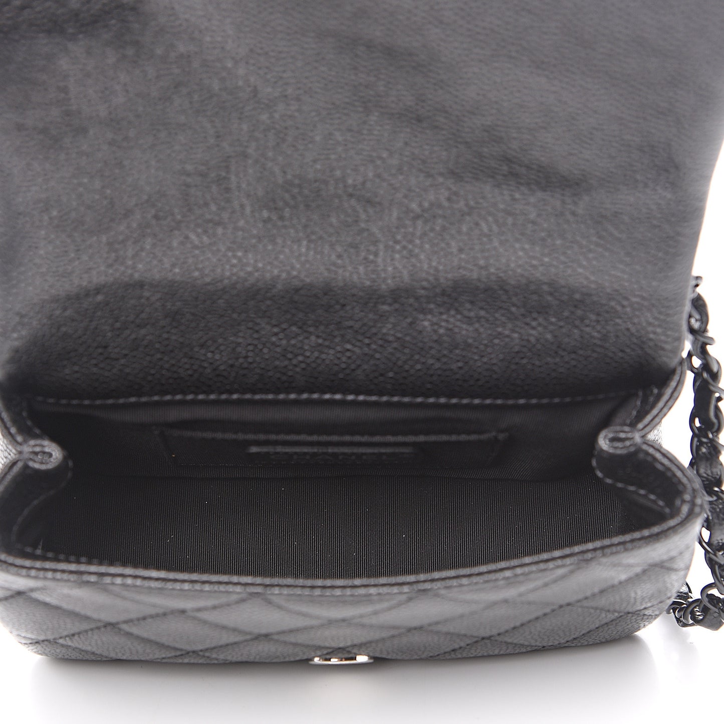 Caviar Quilted Incognito Mini Square Flap Black