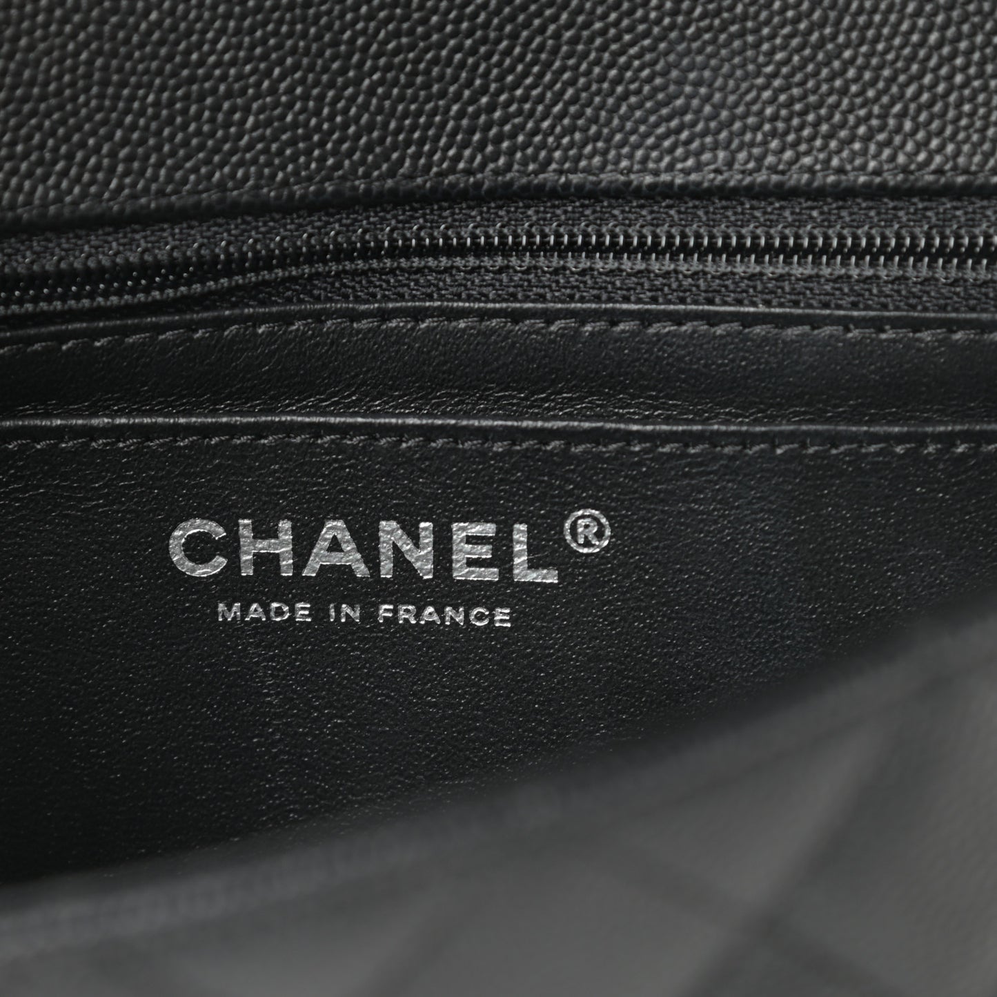 Caviar Quilted Mini Rectangular Flap Black