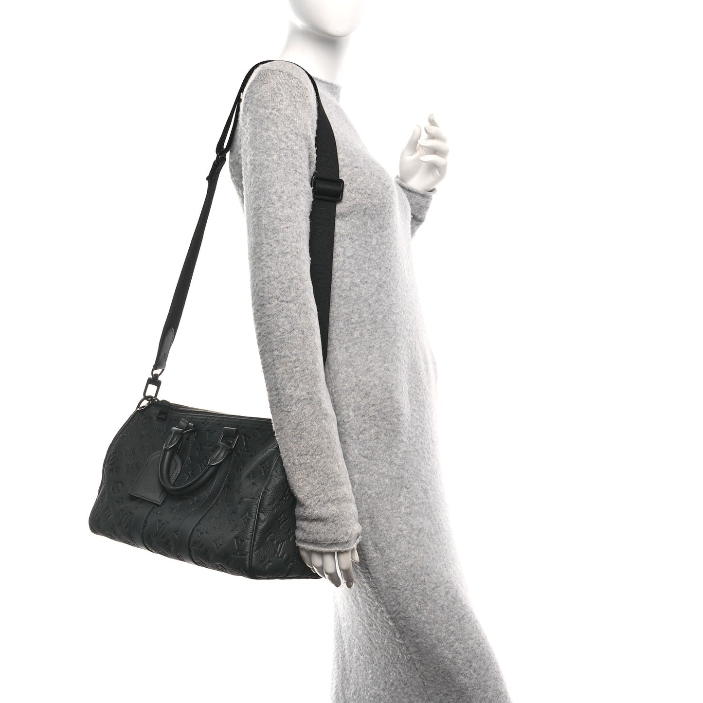 Monogram Taurillon Keepall Bandouliere 35 Black