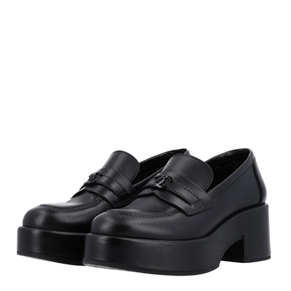 Chanel Calfskin CC Platform Loafers 36.5 Black 4 of 10