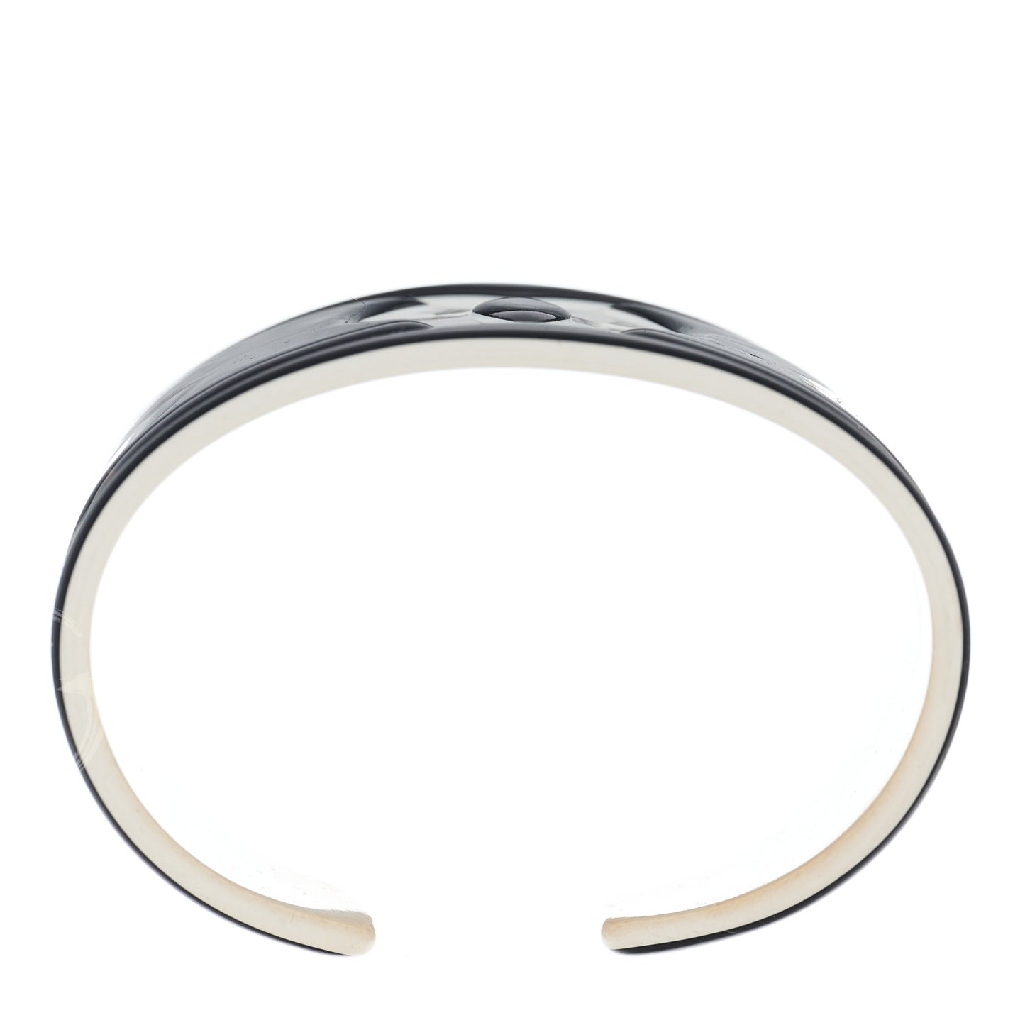 Resin CC Wide Cuff Black White