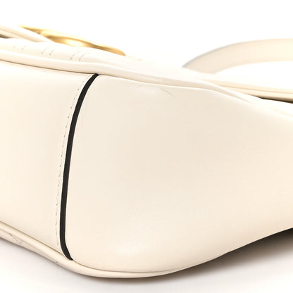 Gucci Calfskin Matelasse Small GG Marmont Shoulder Bag White 10 of 10