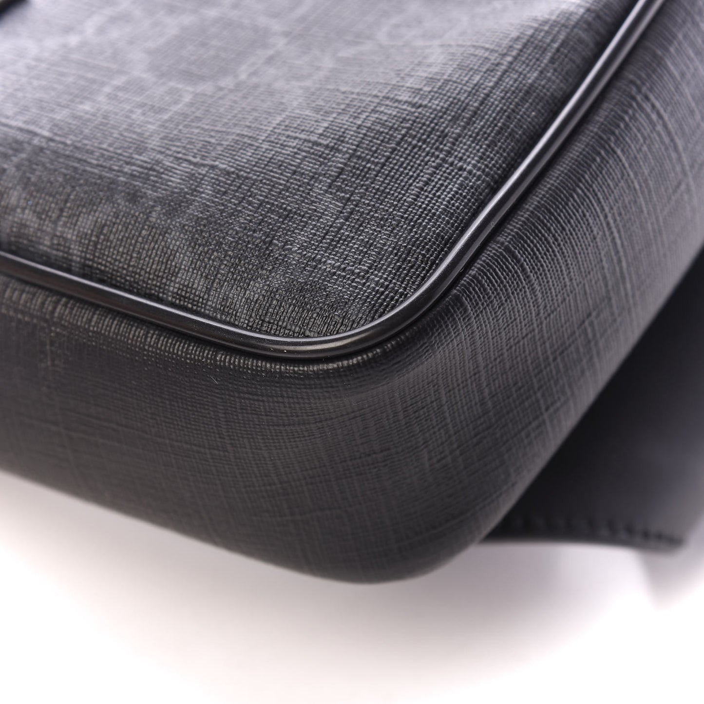Soft GG Supreme Monogram Web Belt Bag Black Grey