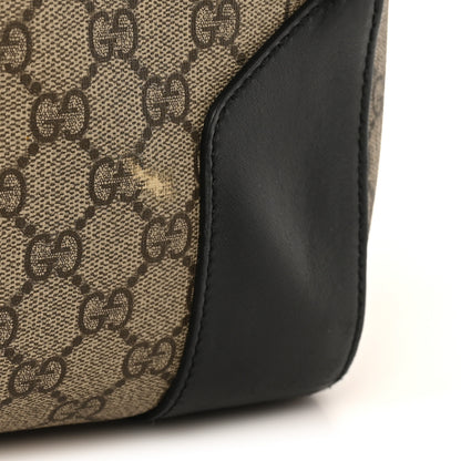 Gucci GG Supreme Monogram Selleria Calfskin Large Duffle Beige Ebony Black 13 of 13