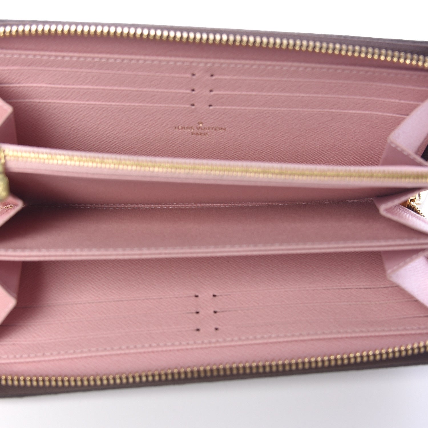 Louis Vuitton Damier Ebene Zippy Wallet Rose Ballerine 5 of 7