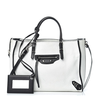 Balenciaga Veau Papier A6 Zip Around Tote White Black 1 of 18