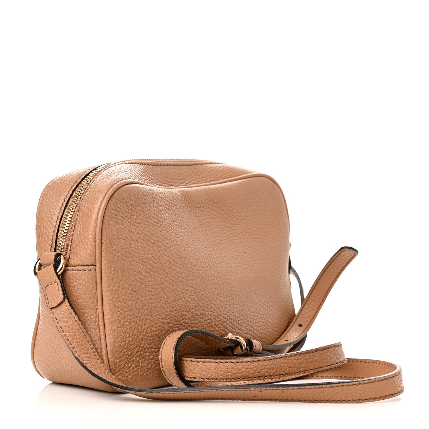 Gucci Pebbled Calfskin Small Soho Disco Bag Camelia 3 of 14