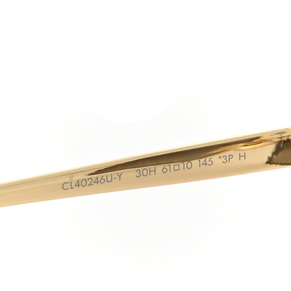 Celine Oversized Aviator Sunglasses CL40246U-Y Gold 6 of 7