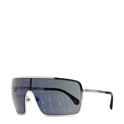 Chanel Metal Shield Runway Sunglasses 71213 Black 1 of 7
