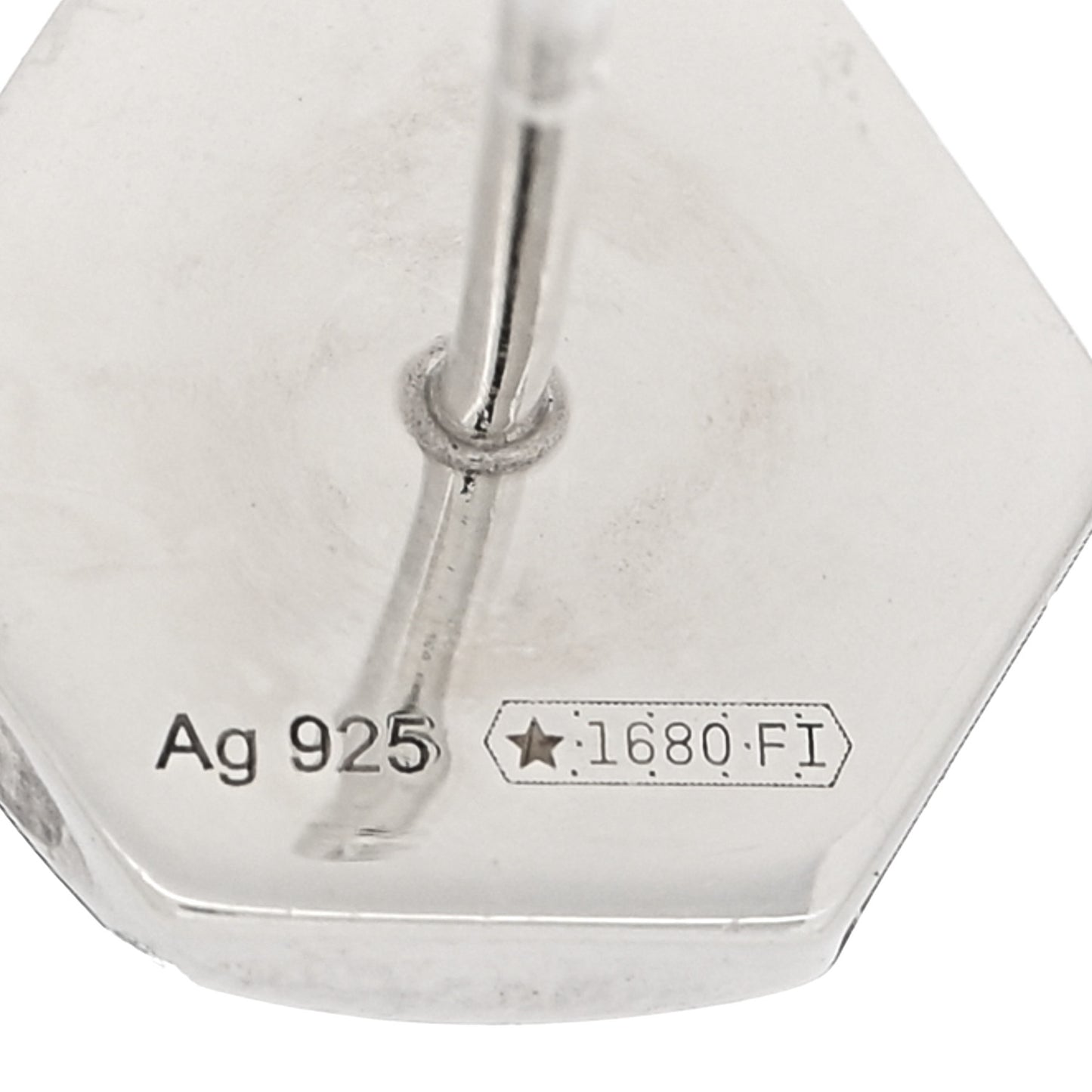 Sterling Silver Logo Trademark Earrings