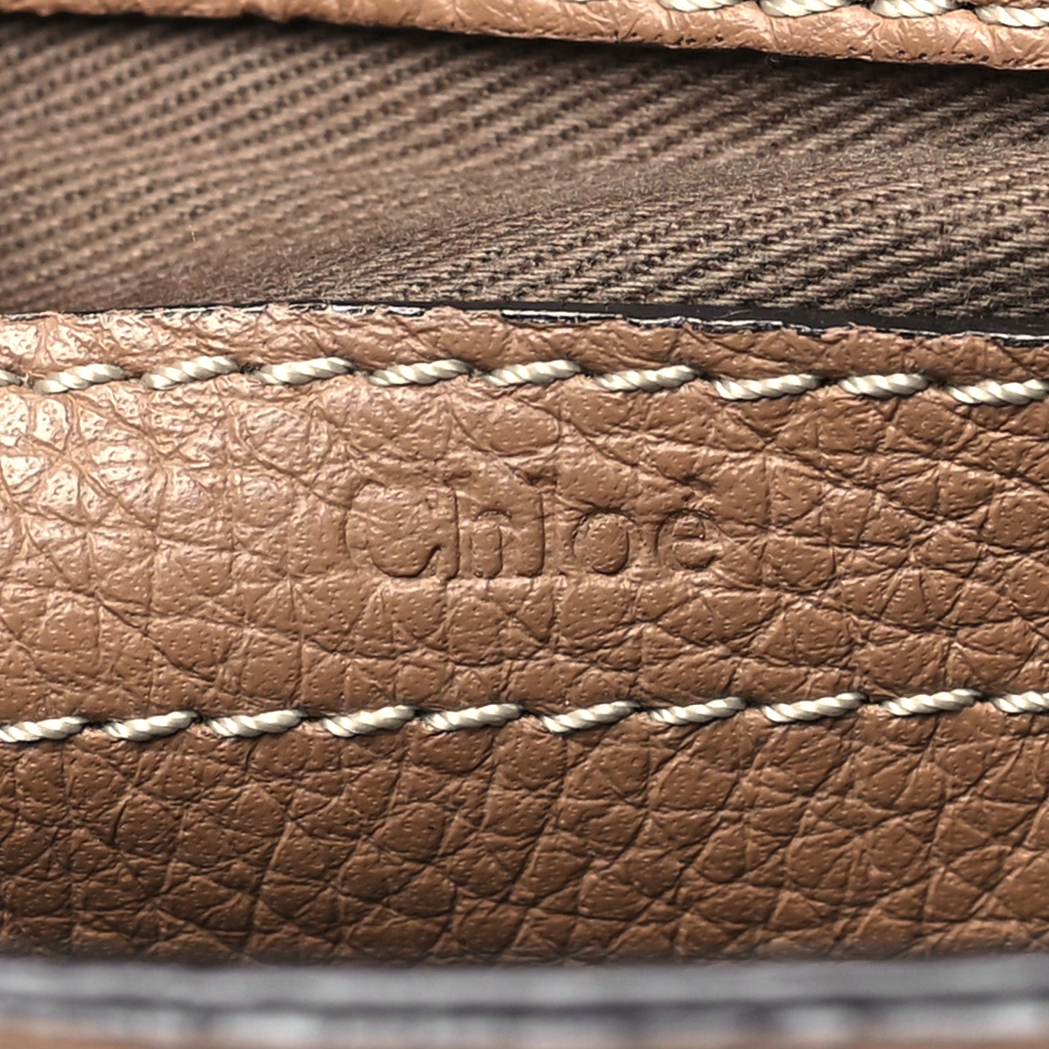 Chloe Grained Calfskin Small Marcie Saddle Bag Nut 6 of 15