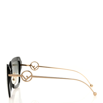 Fendi Acetate Metal F is Fendi Square Cat Eye Sunglasses FF 0424/F/S Black 3 of 7