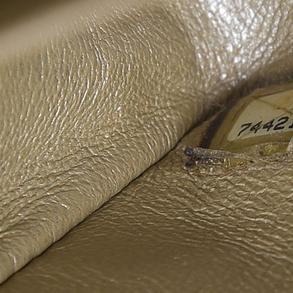 Chanel Lambskin Quilted Medium Double Flap Light Gold 8 of 21