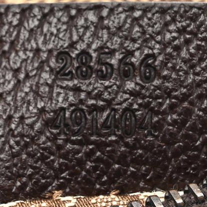 Gucci GG Monogram Double Pocket Belt Bag Dark Brown 7 of 13