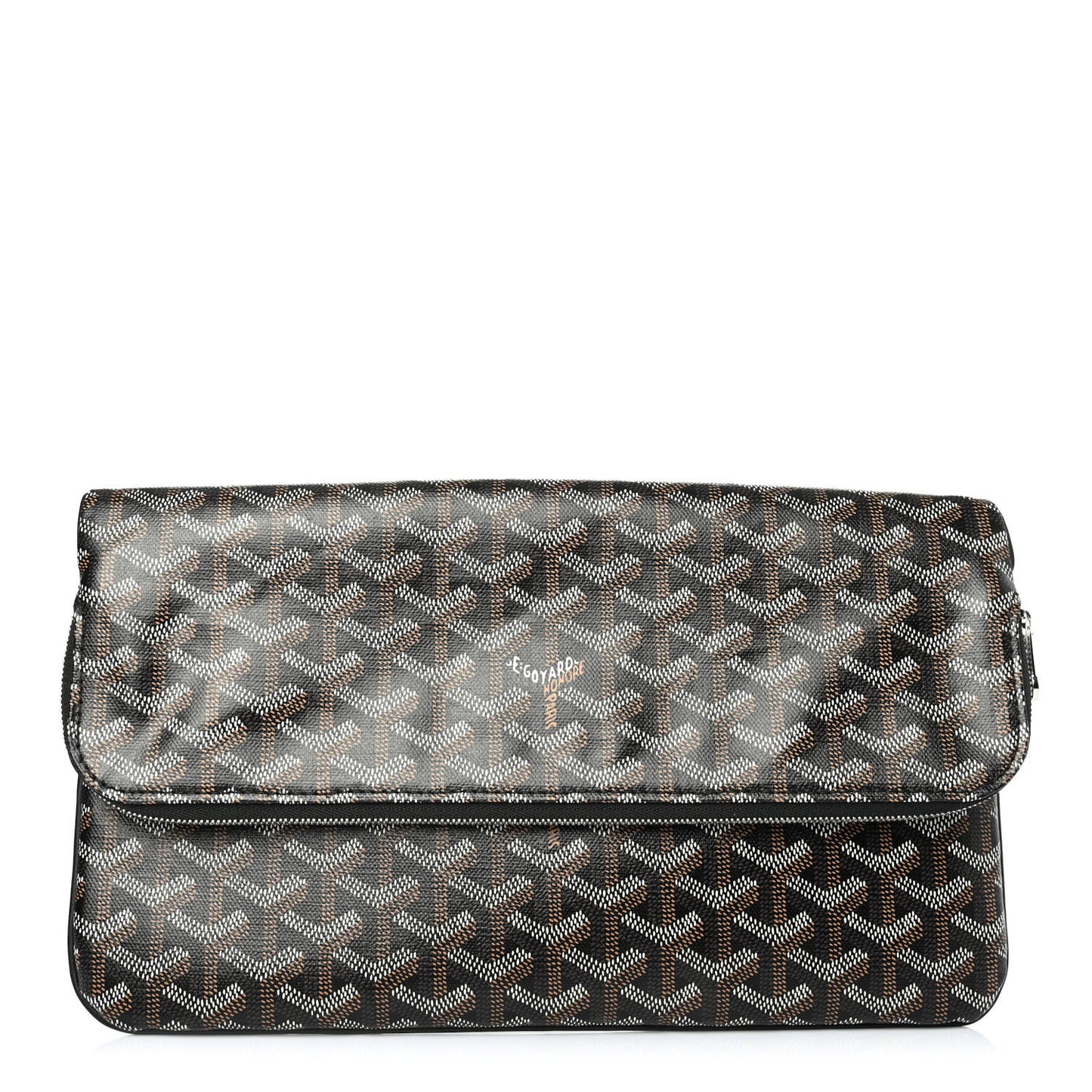 Goyardine Sainte Marie Soft Clutch Black
