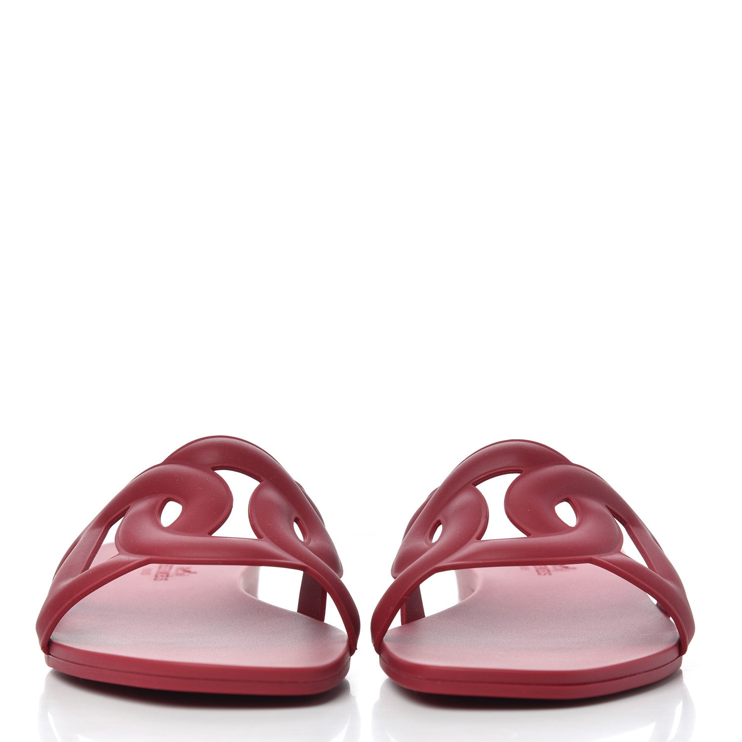 Hermes Rubber Aloha Sandals 36 Rose Baie 2 of 9