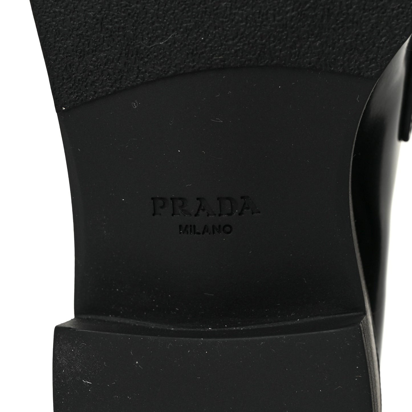 Spazzolato Metal Triangle Logo 50mm Loafers 39 Black