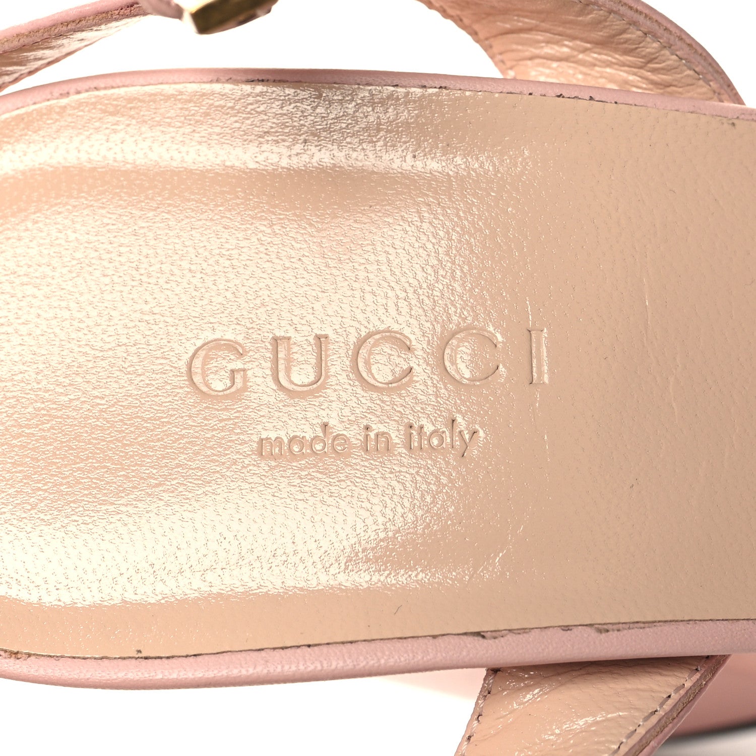Gucci Lifford Calfskin GG Marmont Ankle Wrap 75mm Sandals 39.5 Wild Rose 7 of 8