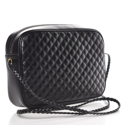 Gucci Calfskin Web Trapuntata Small GG Shoulder Bag Black 3 of 9