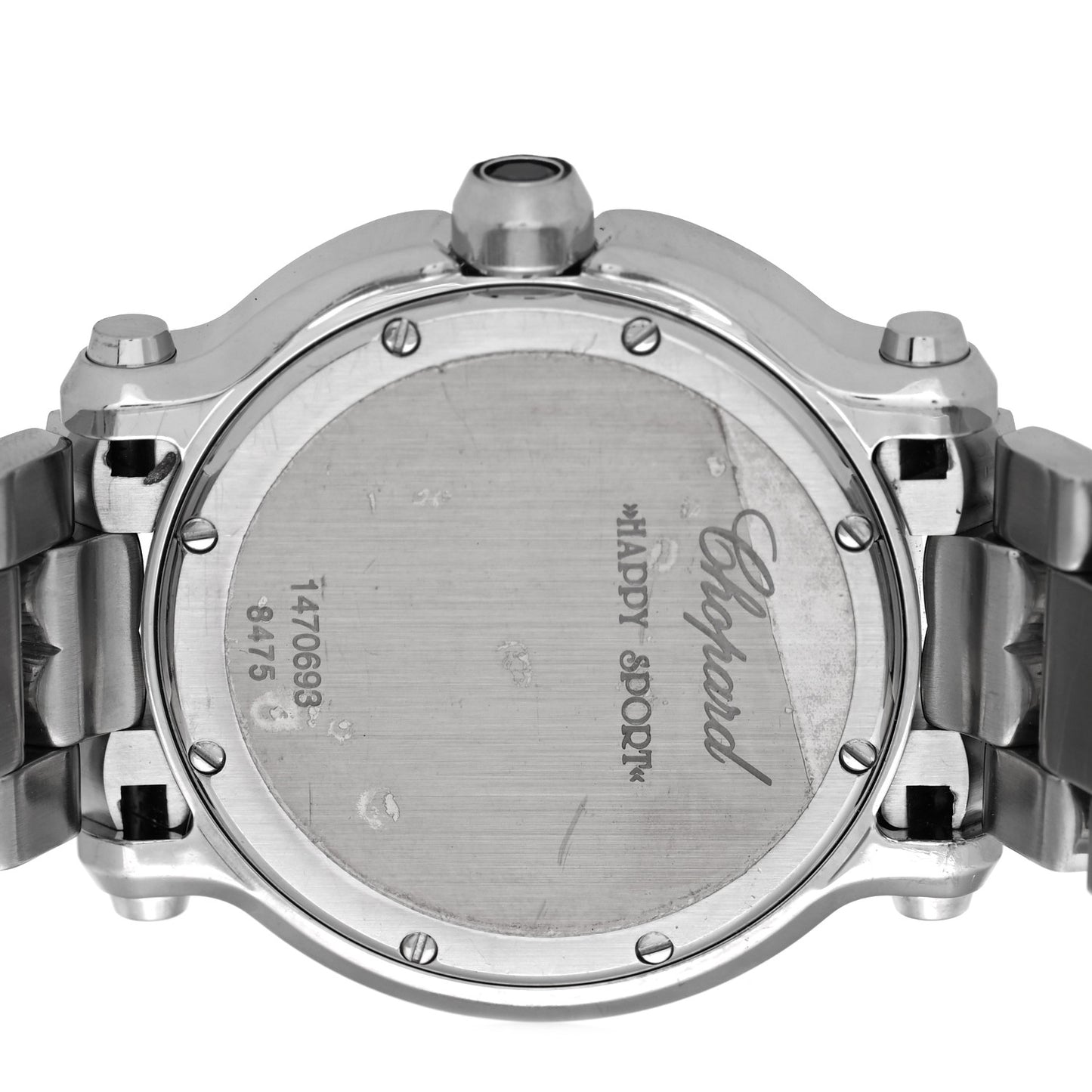 Stainless Steel 7 Diamond 36mm Happy Sport Quartz Watch