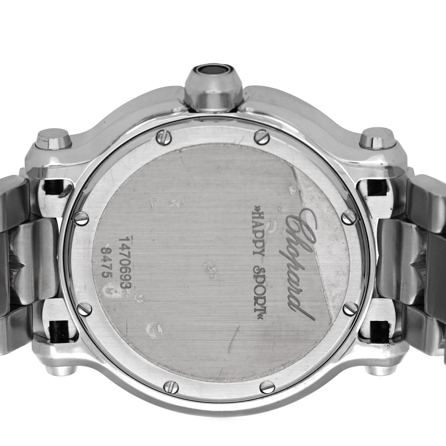 Chopard Stainless Steel 7 Diamond 36mm Happy Sport Quartz Watch 4 of 5
