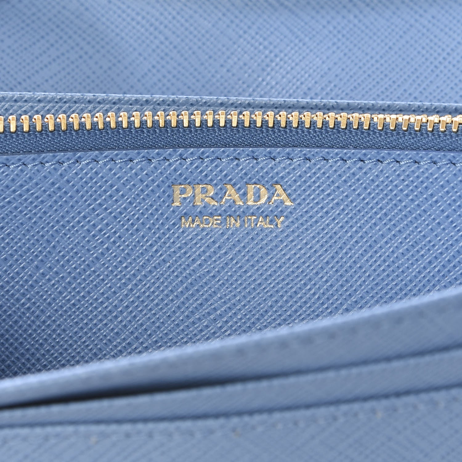 Prada Saffiano Metal Continental Flap Wallet Mare 5 of 6